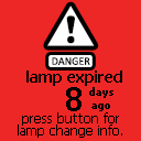 Lamp expiration screen