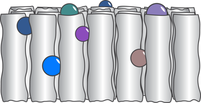 Illustration of how a surface filter traps suspended solids