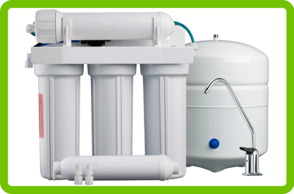Photo of a typical reverse osmosis water treatment system.